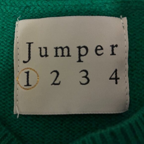 Cashmere Jumper1234 Green and Pink Sweater - Picture 3 of 5